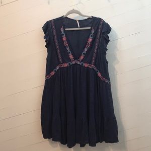 NWOT Free People sleeveless tunic top.